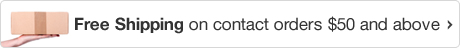 Free Shipping on contact orders $50 and above